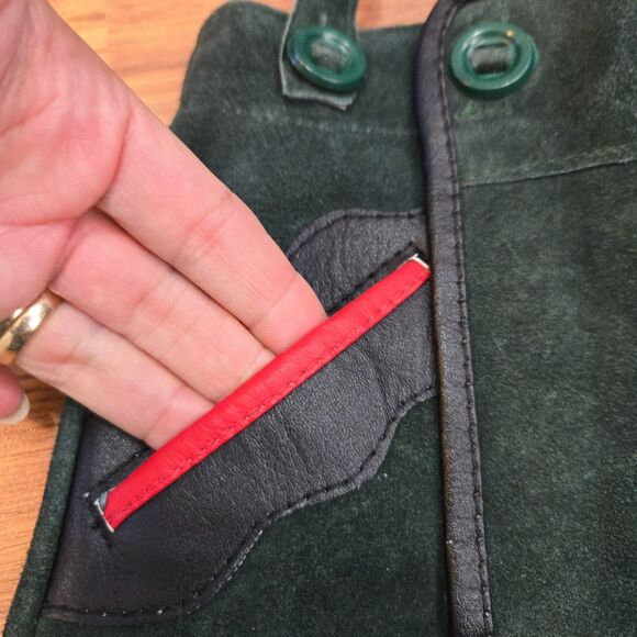 Lederhosen Isar Trachten Childs kids suede Leather Shorts 92 US 2-3T Cow Split - Picture 5 of 9